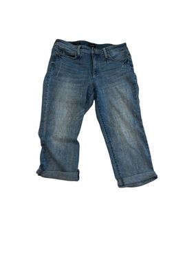Not your daughter’s jeans nydj Marilyn straight cropped cuffed 12p 12 petite